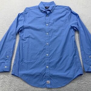 Vineyard Vines Performance Classic Murray Shirt Blue Gingham Button Down Men M